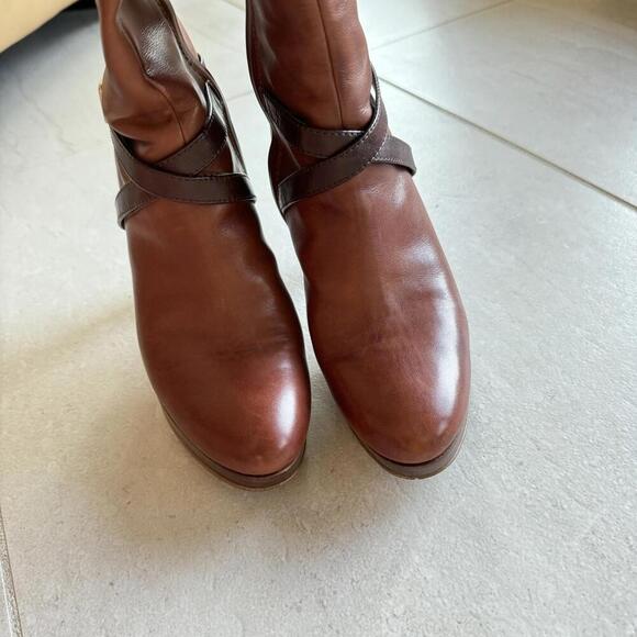 Cole Haan Air Chestnut Leather Knee High Boots Size 7B - Picture 5 of 11